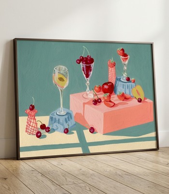 張梓鈞｜水果舞台 | 靜物掛畫