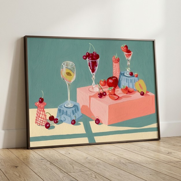 張梓鈞｜水果舞台 | 靜物掛畫