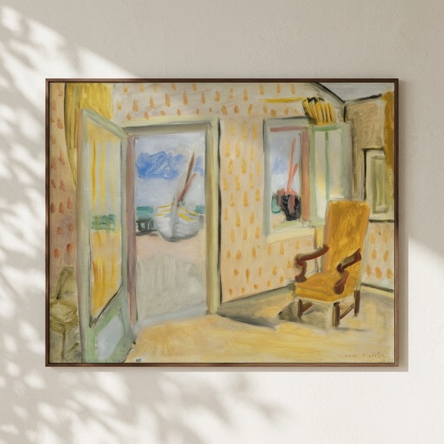 馬諦斯 Henri Matisse｜Interior, Open Door
