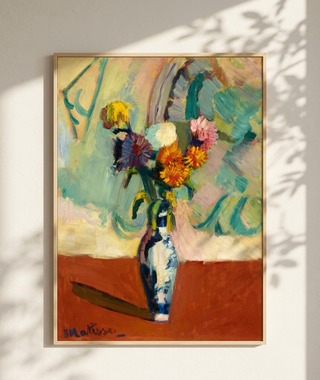 馬諦斯 Henri Matisse｜Bouquet, vase chinois