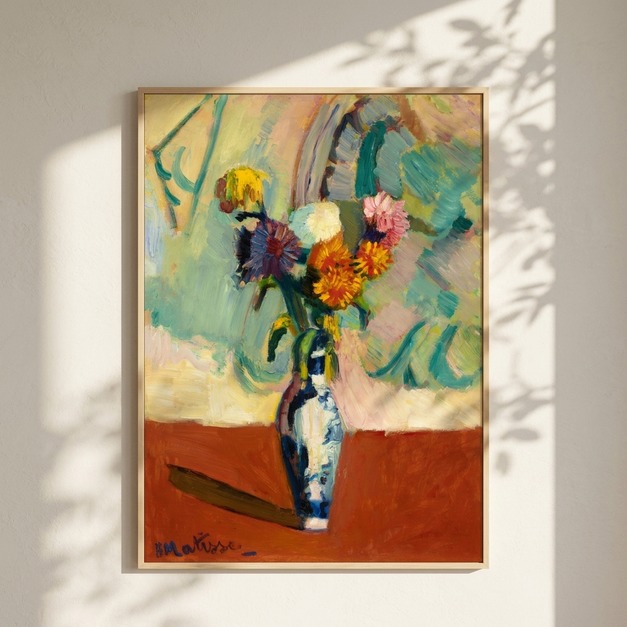馬諦斯 Henri Matisse｜Bouquet, vase chinois