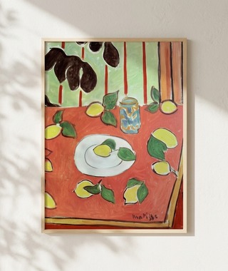 馬諦斯 Henri Matisse｜Plum Blossoms, Green Background