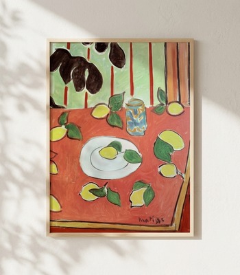 馬諦斯 Henri Matisse｜Plum Blossoms, Green Background