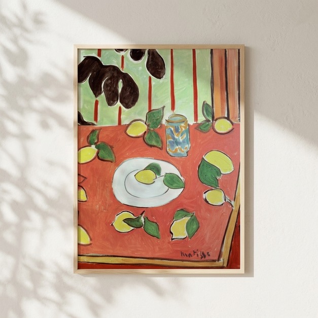 馬諦斯 Henri Matisse｜Plum Blossoms, Green Background