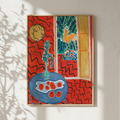 馬諦斯 Henri Matisse｜Red Interior, Still Life on a Blue Table_4