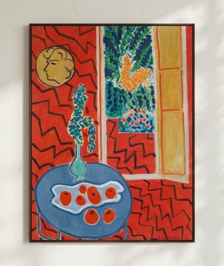 馬諦斯 Henri Matisse｜Red Interior, Still Life on a Blue Table