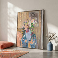 馬諦斯 Henri Matisse｜Flowers or Flowers in front of a portrait_3