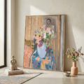 馬諦斯 Henri Matisse｜Flowers or Flowers in front of a portrait_2