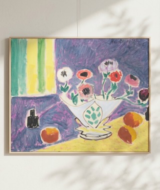 馬諦斯 Henri Matisse｜Vase of Anemones