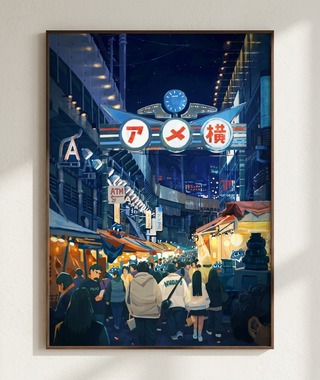 Nuomi 諾米 | 阿美橫町-日本街景插畫 