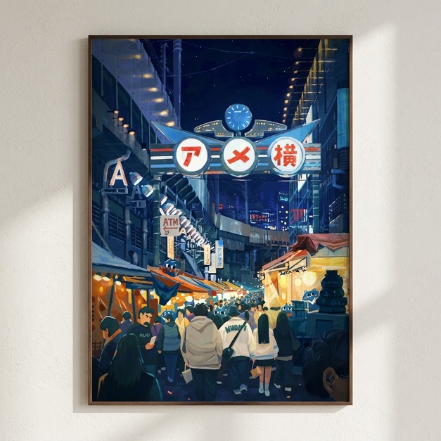 Nuomi 諾米 | 阿美橫町-日本街景插畫 