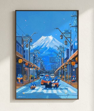 Nuomi 諾米 | 富士山-日本街景插畫 