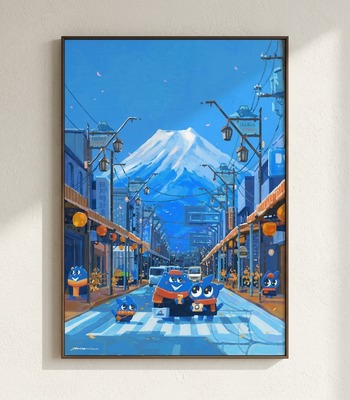 Nuomi 諾米 | 富士山-日本街景插畫 