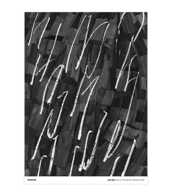 Lee Bae - Issu du Feu (White Lines) A3, 2023 (Standard)