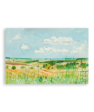 David Hockney｜Looking Towards Huggate (Midsummer: East Yorkshire) 