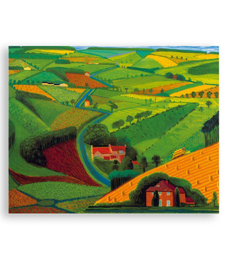 David Hockney｜The Road Across the Wolds