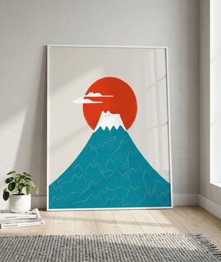 ilovedoodles｜貓咪地景 144- 貓咪組成的富士山