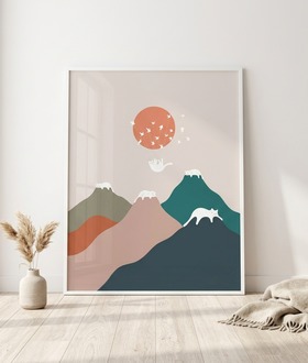ilovedoodles｜貓咪地景 193- 貓咪群山
