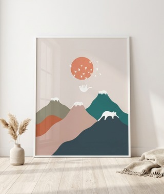 ilovedoodles｜貓咪地景 193- 貓咪群山