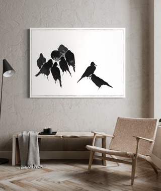 渡辺省亭｜日本花鳥畫作