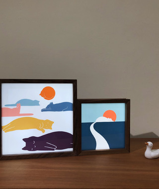 燈箱｜ilovedoodles｜貓咪地景