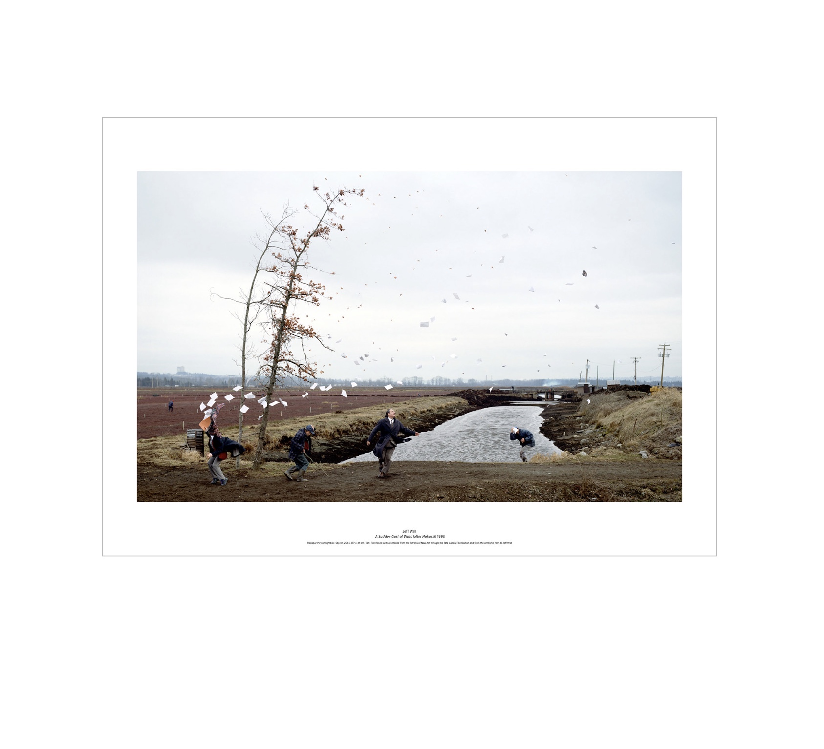 Jeff Wall｜A SUDDEN GUST OF WIND 突然刮起的風（北齋之後）