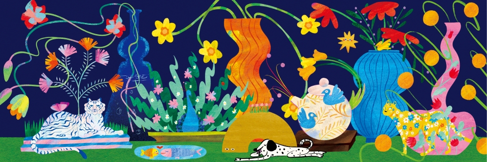 【藝術版畫】幽默之星 | 幽默的瓶中森林 - 海報/掛畫/掛布 - 紙 