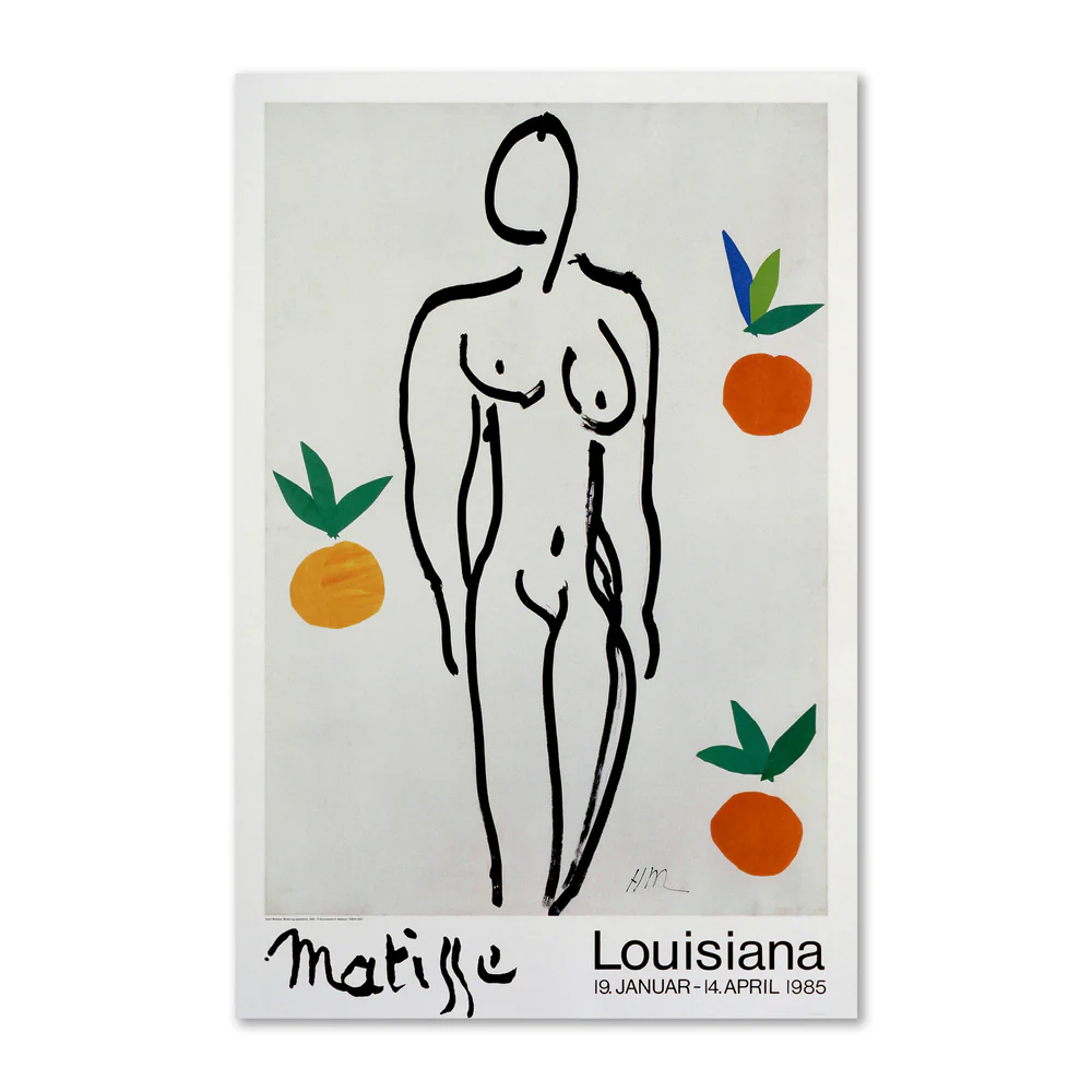 馬諦斯 Henri Matisse｜Model og appelsiner (1953)