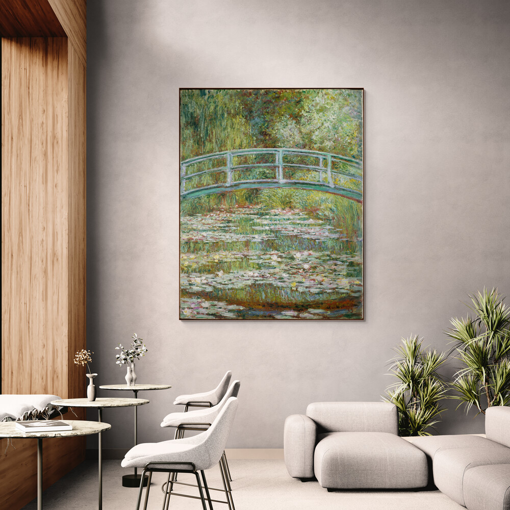 莫內 Monet｜水蓮池上的日本橋（Bridge over a Pond of Water Lilies）