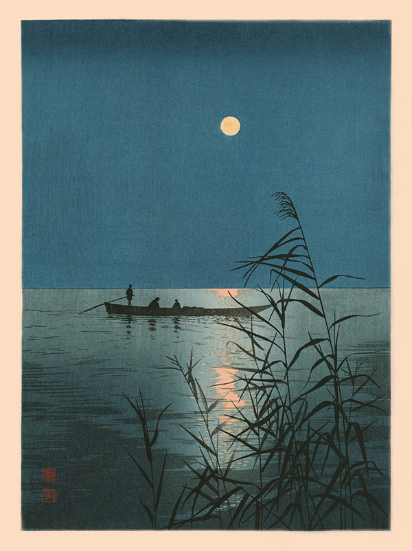 日本版畫｜庄田耕峯｜月光下的海| LIGHTO / Online Art Shops