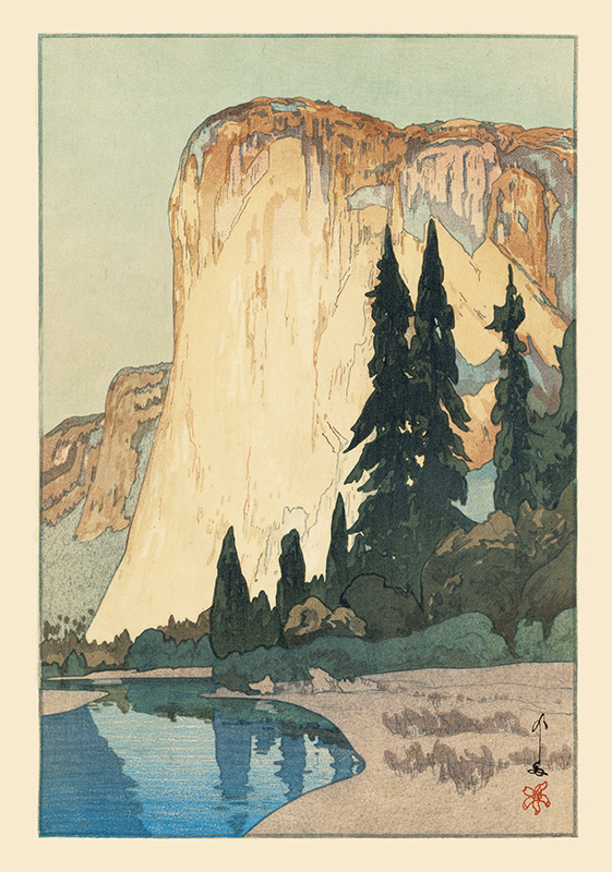 日本版畫｜吉田博– 優勝美地山谷| LIGHTO / Online Art Shops
