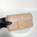 GUCCI GG Marmont 翻蓋包 16cm 藕粉_7