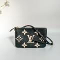 LOUIS VUITTON 黑壓印雙層兩用包