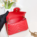 GUCCI GG Marmont 翻蓋包 16cm 紅_4