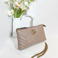 GUCCI GG Marmont mini 鍊包 藕粉_1