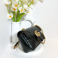 GUCCI GG Marmont 翻蓋鍊包 26cm 黑_3