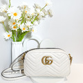 GUCCI GG Marmont 相機包 24cm 白