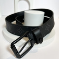 LOUIS VUITTON 3.5cm 皮帶 黑老花 LV_1