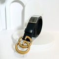 GUCCI GG皮帶 2cm 黑