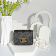 CELINE 凱旋門老花 短夾