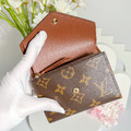 LOUIS VUITTON LV Victorine 金豆 三折短夾_2