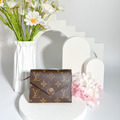 LOUIS VUITTON LV Victorine 金豆 三折短夾