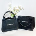 BALENCIAGA 帆布托特包S 黑_5