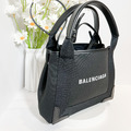 BALENCIAGA 帆布托特包XS 黑_3