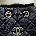 CHANEL 香奈兒 Gabrielle Backpack 金銀鍊拼接兩用 流浪包 後背包_5