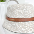 LOEWE ANAGRAM 提花小牛皮漁夫帽 水桶帽 白_2
