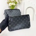 LOUIS VUITTON LV 黑武士 TRIO 郵差包 三件套_7