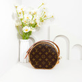 LOUIS VUITTON LV 老花圓餅包 PM