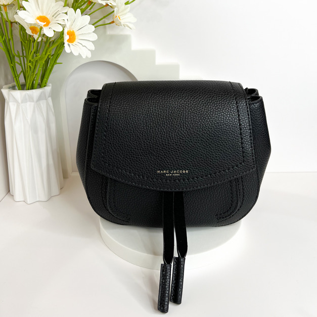 MARC JACOBS MJ 新款荔枝紋馬鞍包 口蓋包