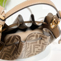 FENDI 棕色FF布料迷你手袋_1